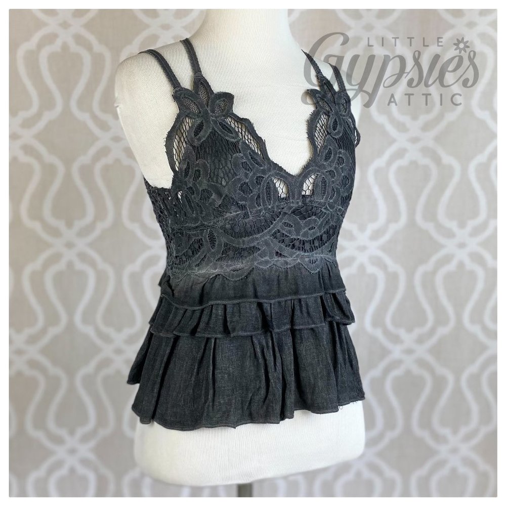 POL Sweet Burnout Flirty Lace Top - Picture 14 of 14